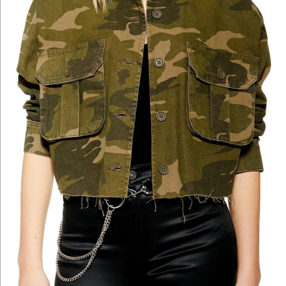 Top shop camouflage cropped jacket - Picture 3 of 6